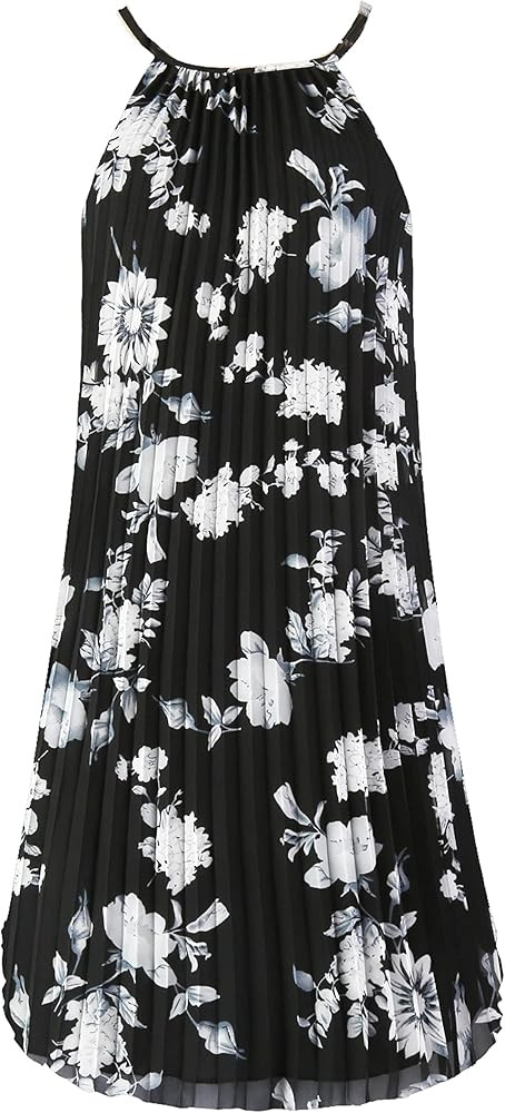 Ellames Pleated Casual Swing Dress | Amazon (US)