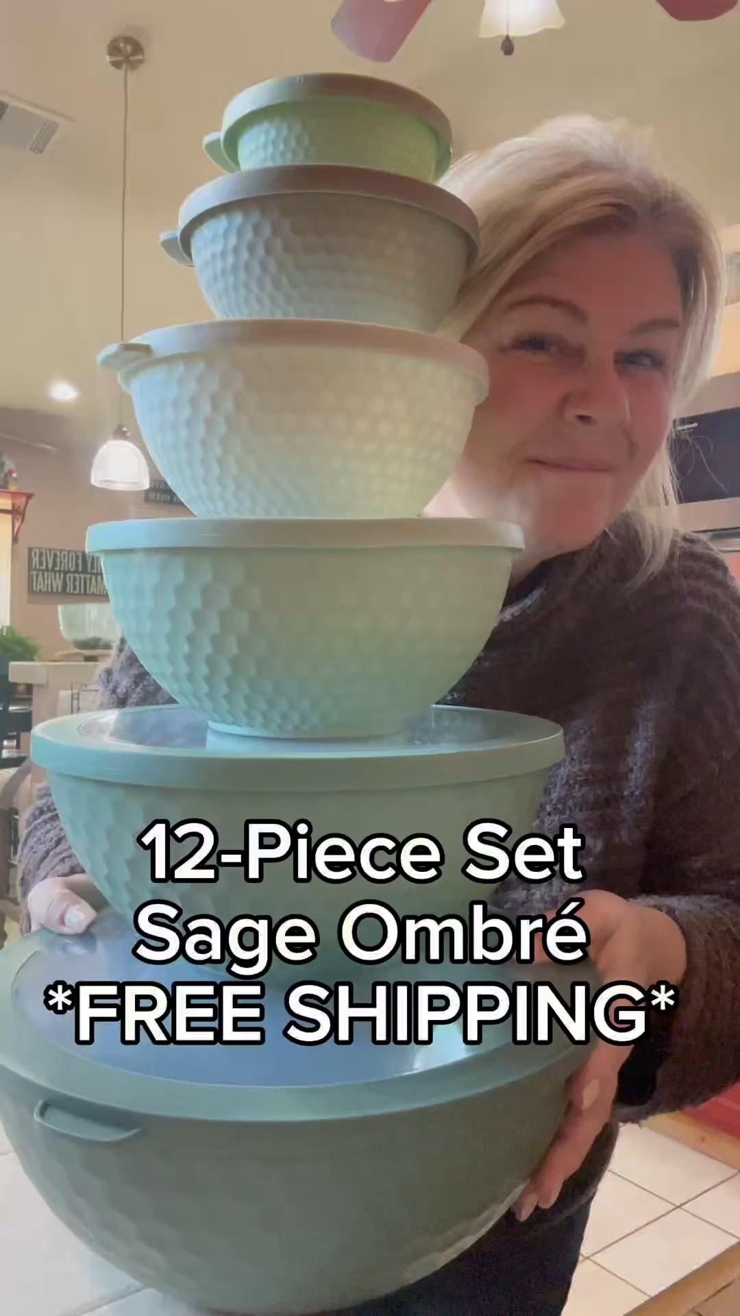 12 Piece Nesting Mixing Bowl Set - Sage Ombré 

#LTKOver40 #LTKHome #LTKWedding