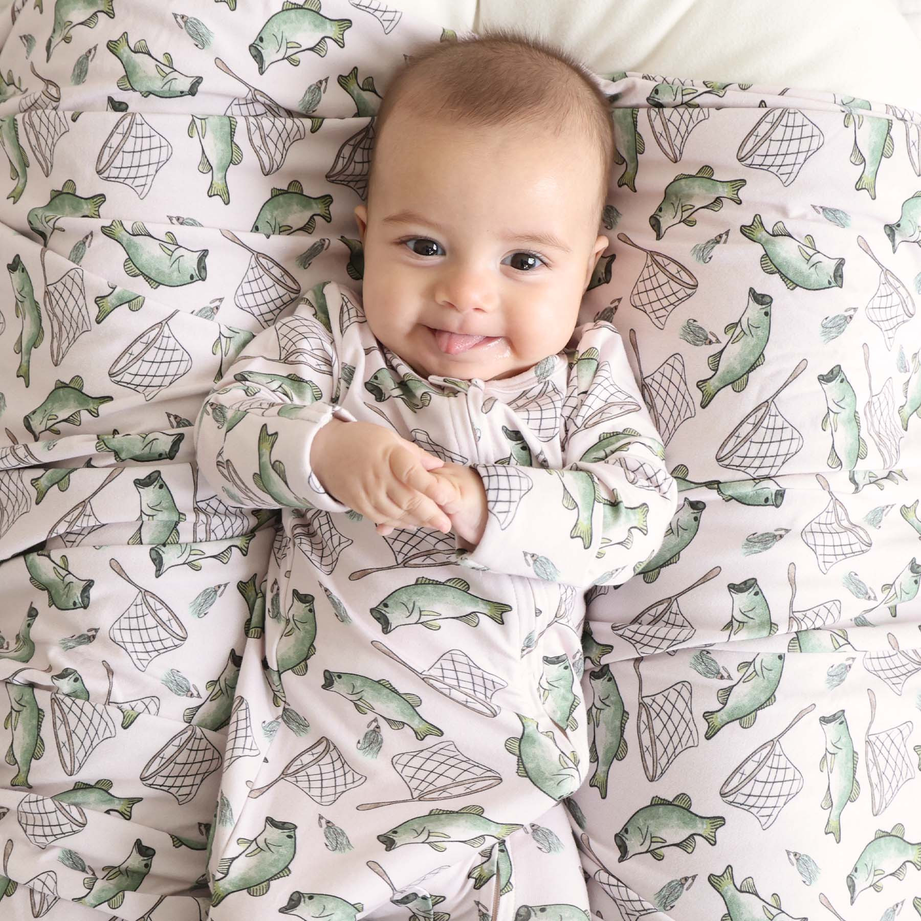 Bass Buddies Zipper Footie | Caden Lane