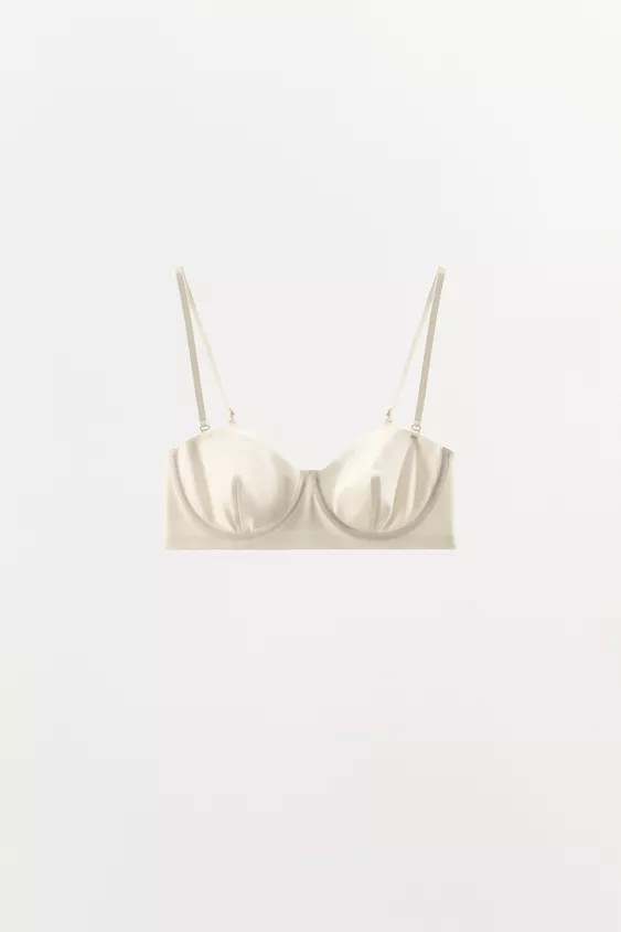 UNDERWIRED BRA WITH POLYAMIDE | Zara UK