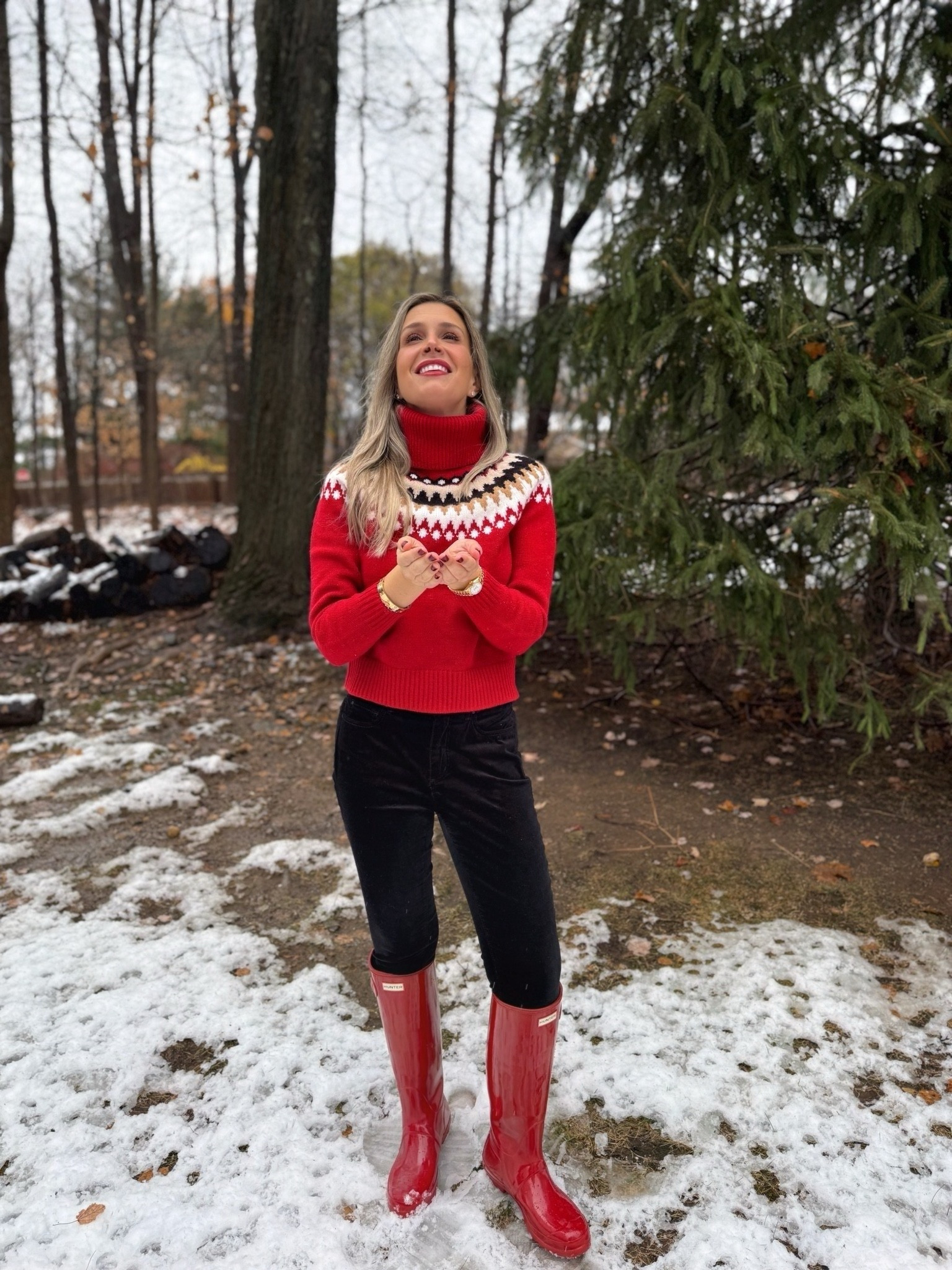 Red-y ❤️ for the holidays! ❄️🎄 This cozy fair isle sweater and bold boots combo are serving winter chic AND practicality. Who says festive can’t be functional?

What’s your go-to winter statement piece? Drop it below! 

#LTKHoliday #LTKSeasonal #LTKFindsUnder50