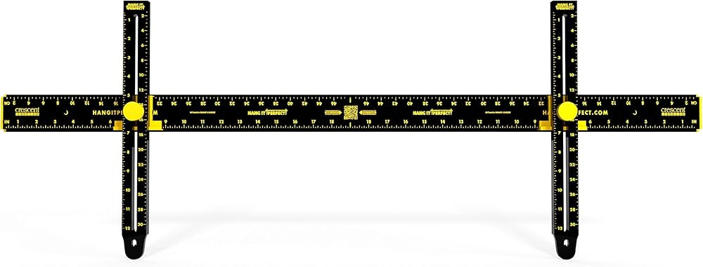 Crescent Creative Products Perfect Pro Picture Frame Wall Hanging Tool with Level, 36 inch, Black | Amazon (US)