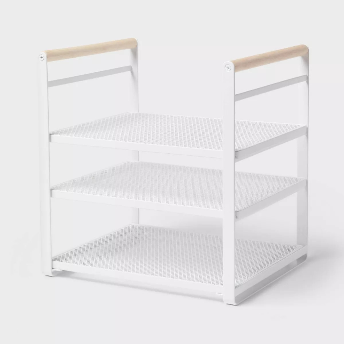 Metal 3-Tier Adjustable Shelf Box Organizer White - Brightroom™: Kitchen Storage & Pantry Organ... | Target