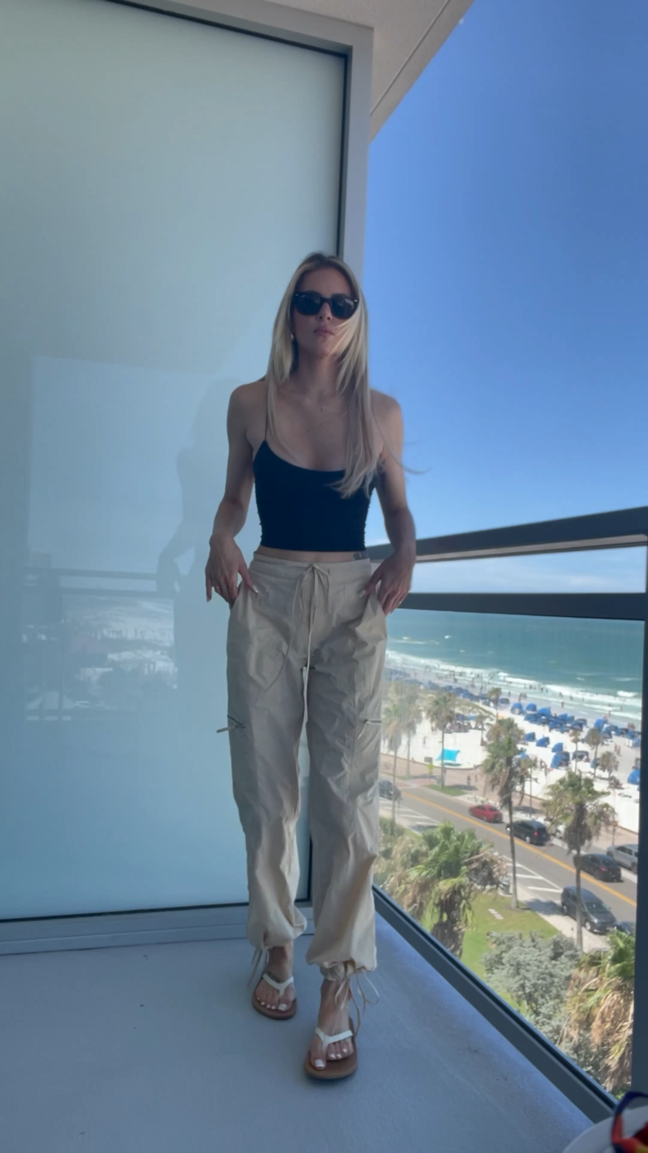 Casual outfit for summer! These cargo pants are so comfy & lightweight! Make sure to size down in them! #summeroutfit #outfitinspo #cargopants #summerstyle

#LTKSeasonal #LTKstyletip #LTKfit