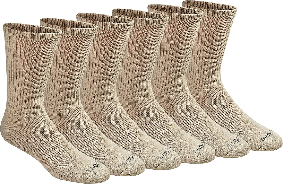 Dickies Men's Multi-pack Dri-tech Moisture Control Crew Socks | Amazon (US)