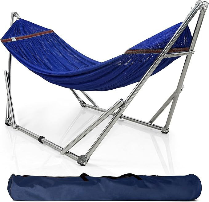 Tranquillo Universal Hammock Stand Stainless Steel Frame, Adjustable Hammock Stand with 2 Layered... | Amazon (US)