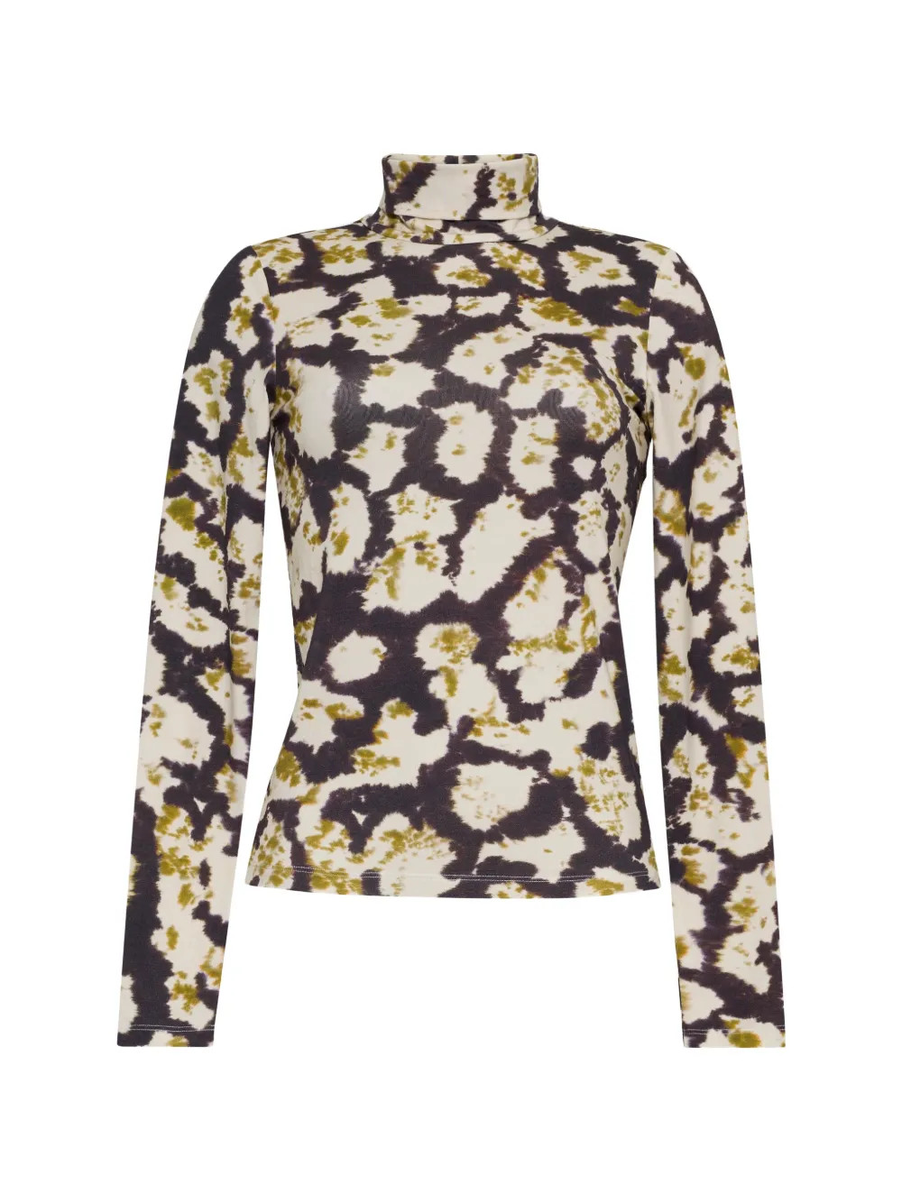 Cara Cara Piper spotted-print turtleneck top - Neutrals | Farfetch Global
