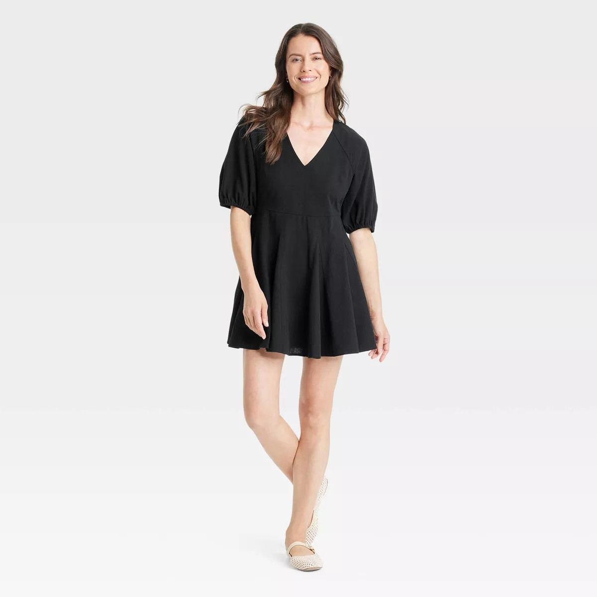 Women's Bell Elbow Sleeve Mini A-Line Dress - Universal Thread™ | Target