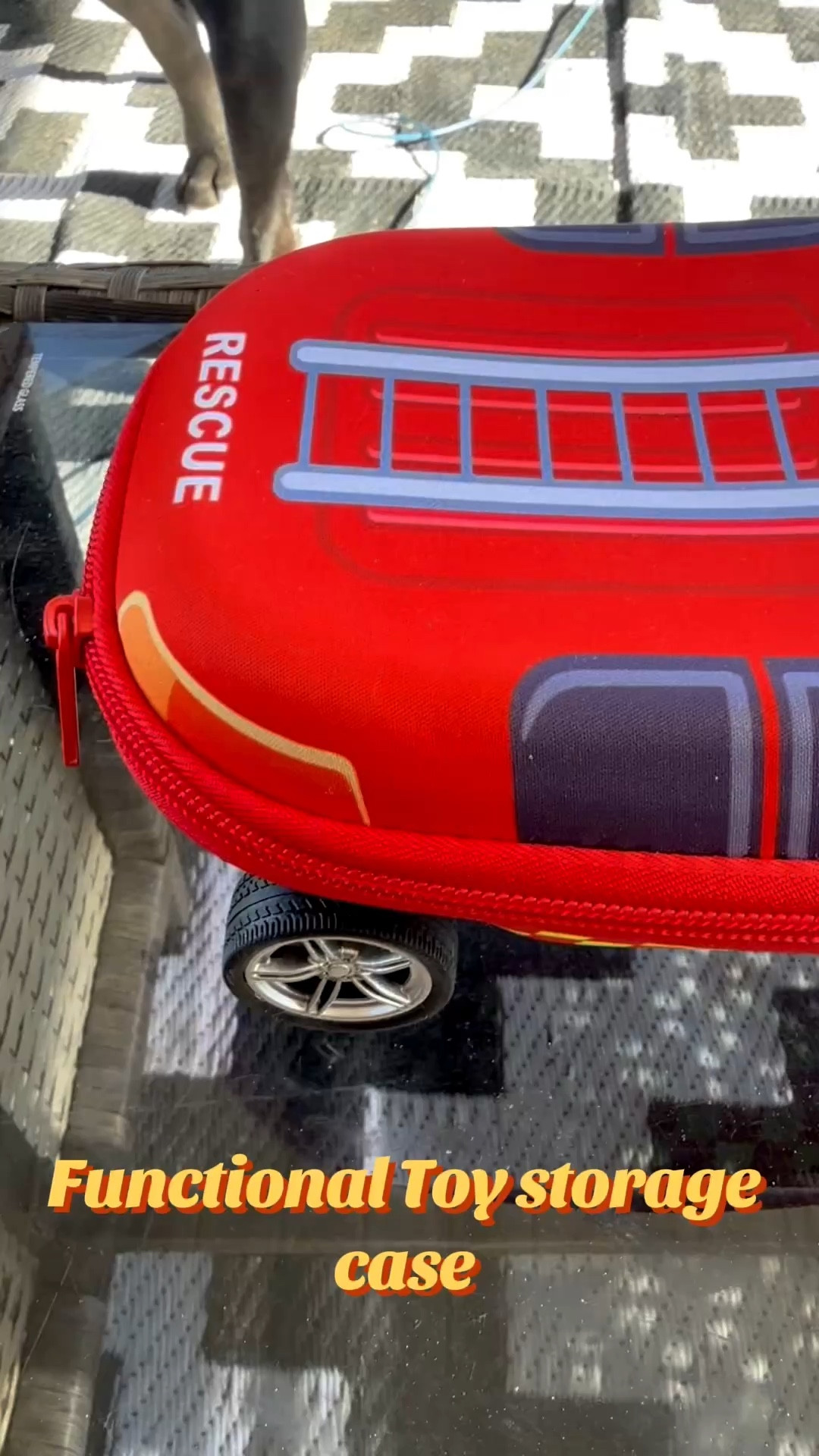 functional toy storage pencil case for kids. Comes in a fire truck and police car. 

#LTKKids #LTKmomlife #LTKHome
