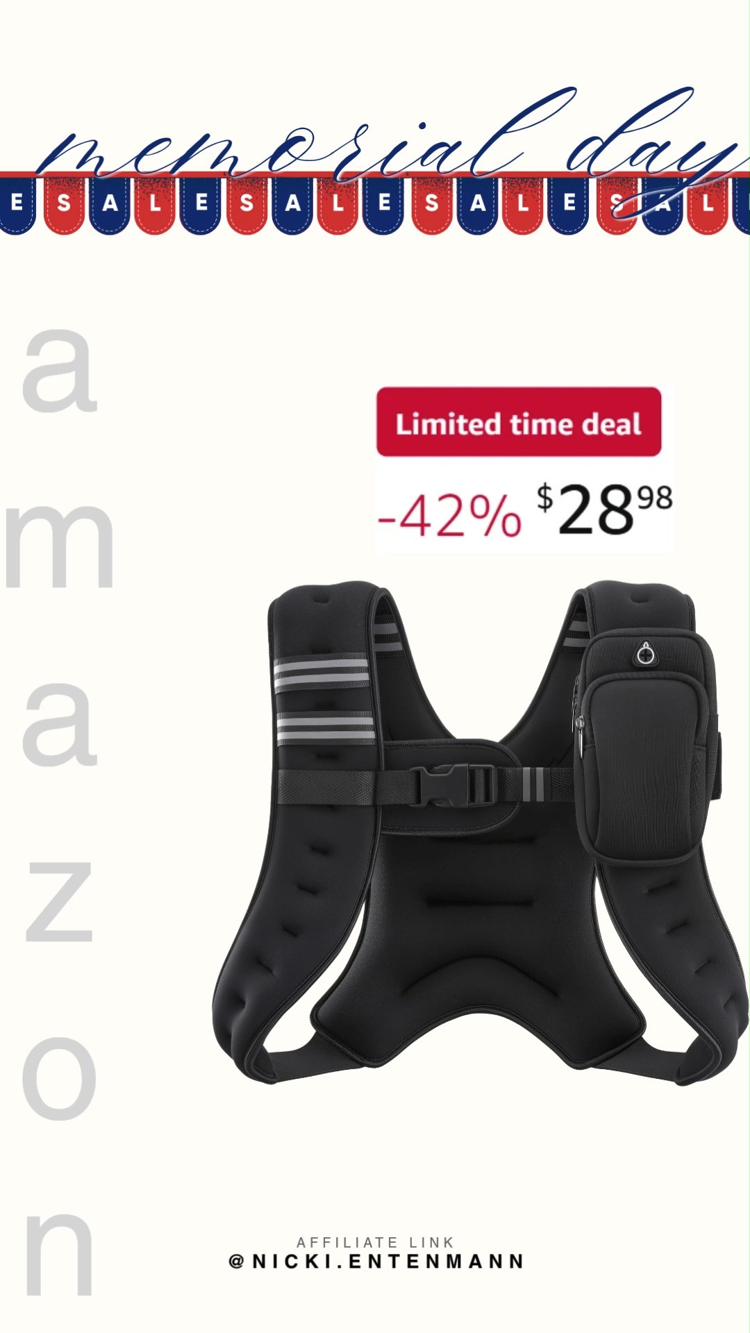 Level up every workout with the ZELUS Weighted Vest. Extra resistance, sleek fit, and all the motivation you need to crush goals while keeping it fun. 💪🔥🏃  

#ZELUS #weightedvest #fitnessgear #workout #training #strength #exercise #gymwear #fitlife #athleticstyle 

 #LTKfitnessgoals #LTKActive #LTKSaleAlert