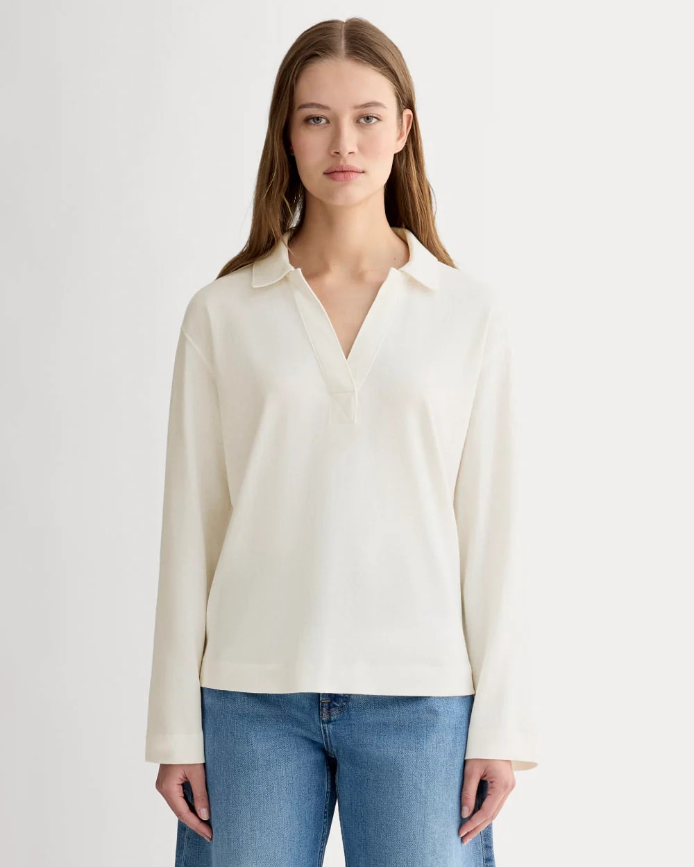 The Mariner Rugby Top | Bone | Everlane