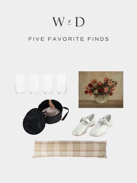 The latest Five Favorite Finds… everyday glasses for the new house, a stunning vintage painting, and the metallic ballet flats I can’t stop talking about.

#LTKshoecrush #LTKunder100 #LTKhome