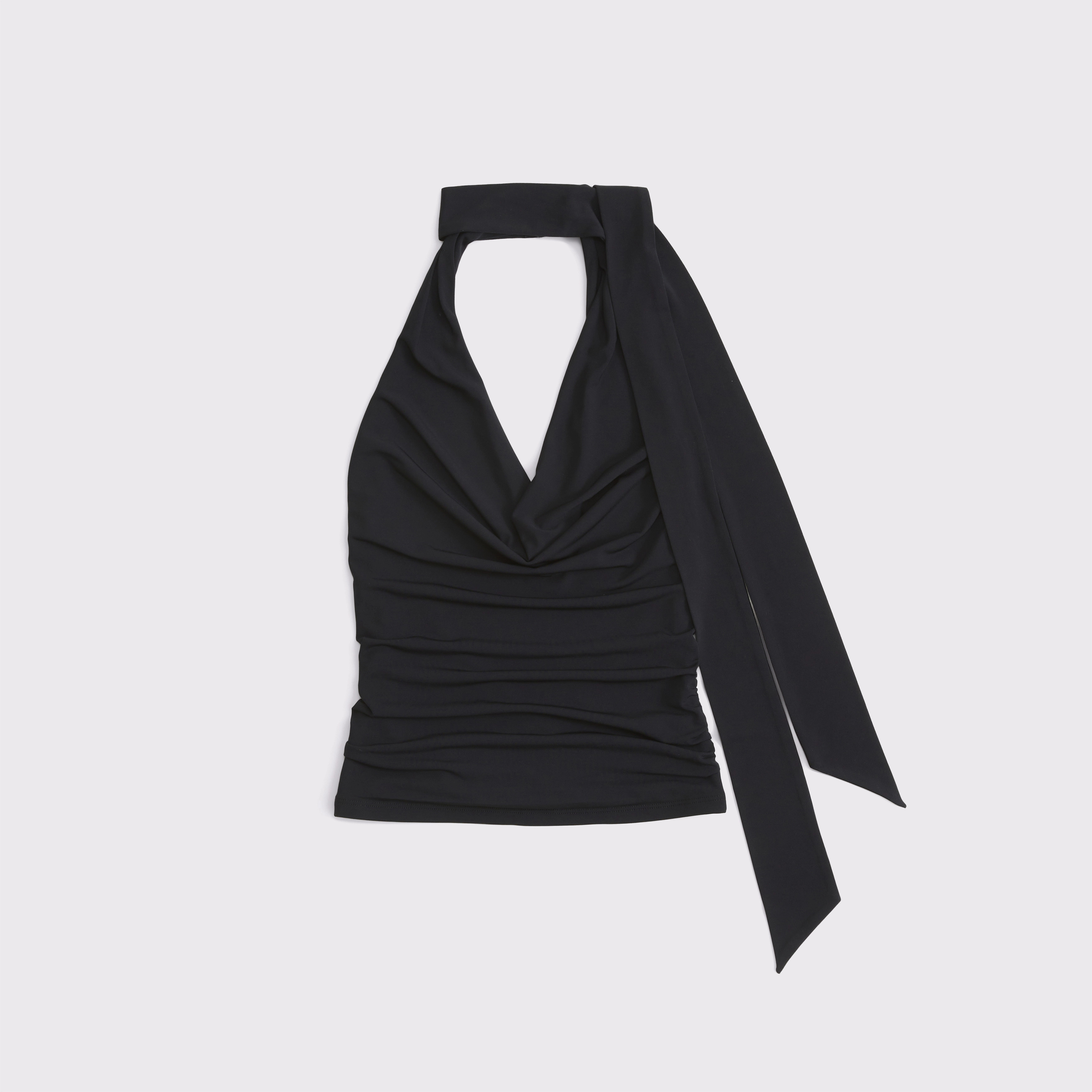Halter Cowl Scarf Top | Abercrombie & Fitch (US)