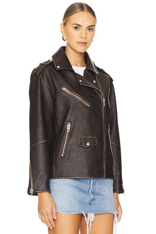 Moto Jacket in Still Mine | Revolve Clothing (Global)