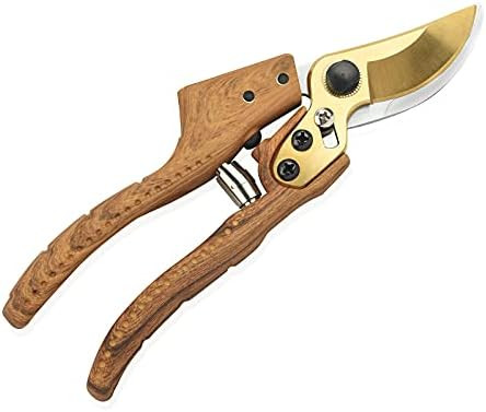 S.yeoo 8" Gardening Shears, Professional Bypass Pruner Hand Shears, SK5 Stainless Steel Blade, Cl... | Amazon (US)