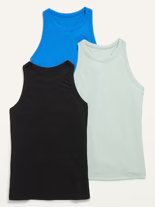 UltraLite Rib-Knit Racerback Tank 3-Pack for Women | Old Navy (US)