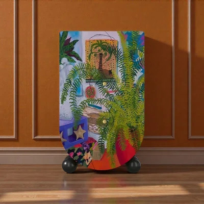 Abstract Art Solid Wood Storage Cabinet | Wayfair North America