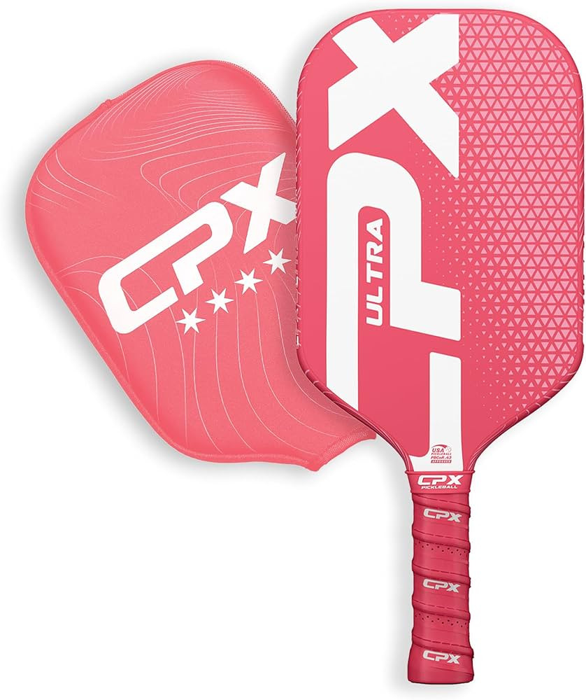 CPX Ultra Series Fiber-Reinforced Friction Surface Pickleball Paddle - 16mm Polypropylene Honeyco... | Amazon (US)