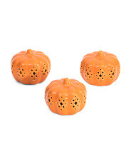 Set Of 3 Led Pumpkins | TJ Maxx