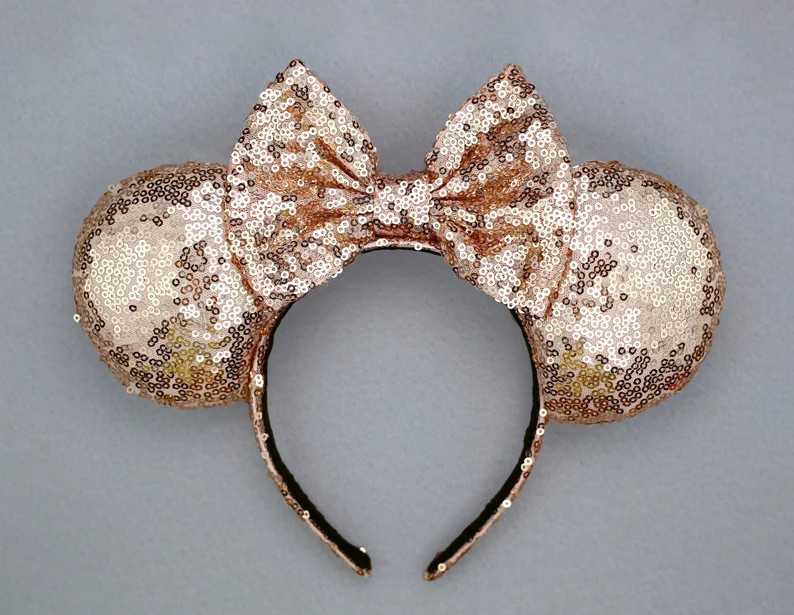 Rose Gold Minnie Mouse Ears Rose Gold Mickey Ears Rose Gold | Etsy | Etsy (US)