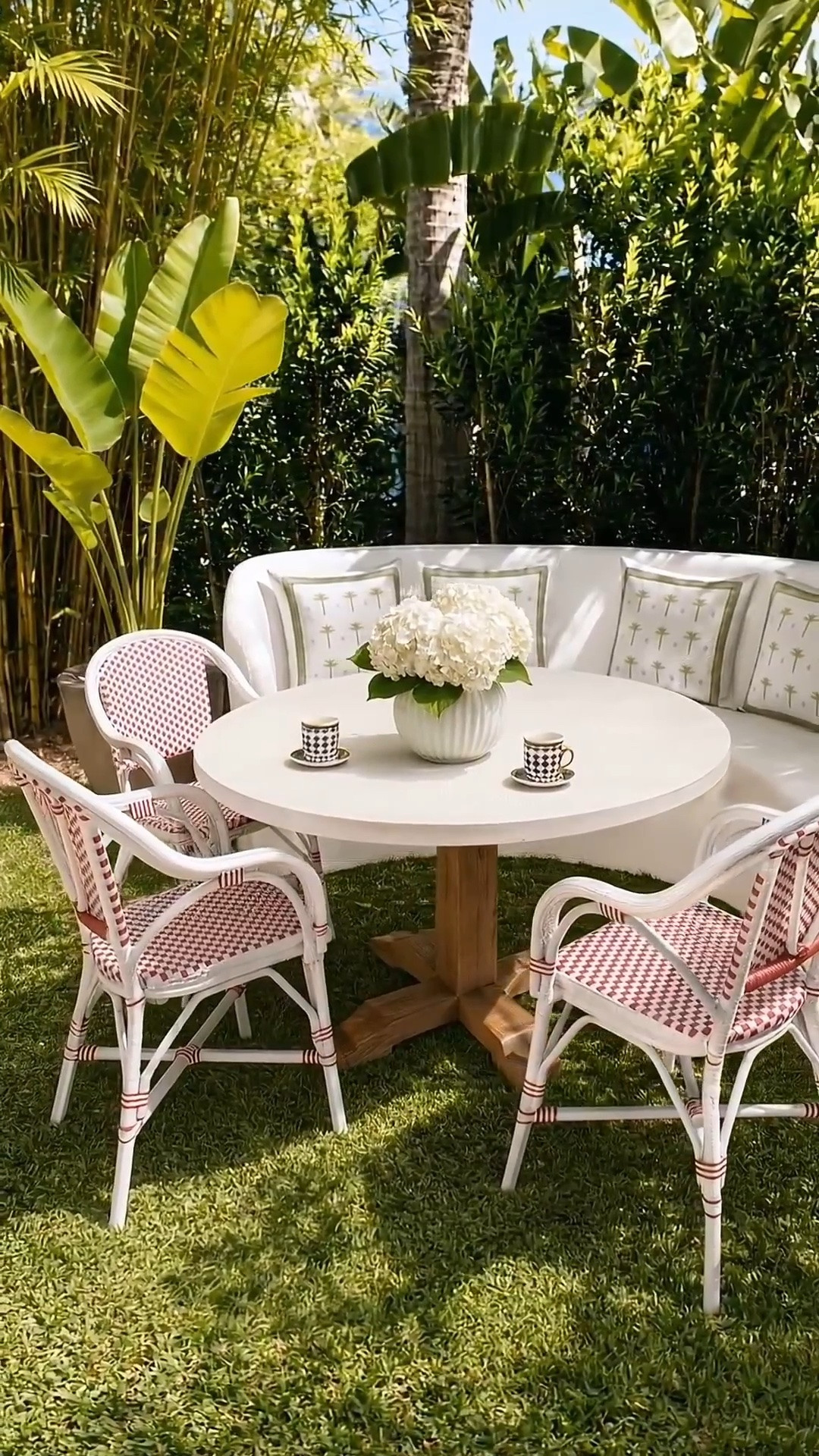 Just imagine turning a corner of your backyard into a beautiful place for long summer lunches, morning coffee, and relaxed dinners under the open sky.

A curved dining bench creates an inviting, gathered feeling, while the Serena & Lily dining table anchors the space with a timeless coastal look. The Paris Bistro Chairs bring in just the right amount of color—the red woven detail feels cheerful, polished, and so perfect for summer. Layer in outdoor pillows, fresh flowers, and your favorite table setting to make the whole space feel personal and effortless.

It is amazing what a thoughtfully planned dining area can bring to your backyard—a place to slow down, entertain, and enjoy the season at home.

Serena & Lily’s Outdoor Event is happening now, with select styles up to 40% off.

#LTKHome #LTKSaleAlert #SerenaAndLily #SerenaAndLilyStyle #OutdoorEvent #OutdoorLiving #AlFrescoDining #OutdoorDining #OutdoorDiningTable #OutdoorDiningChair #ParisBistroChair #BistroChair #CurvedBench #OutdoorPillow #BackyardDesign #BackyardInspiration #CoastalChic #SummerEntertaining #FlowerArrangement

#LTKdayinmylife #LTKHome #LTKSaleAlert