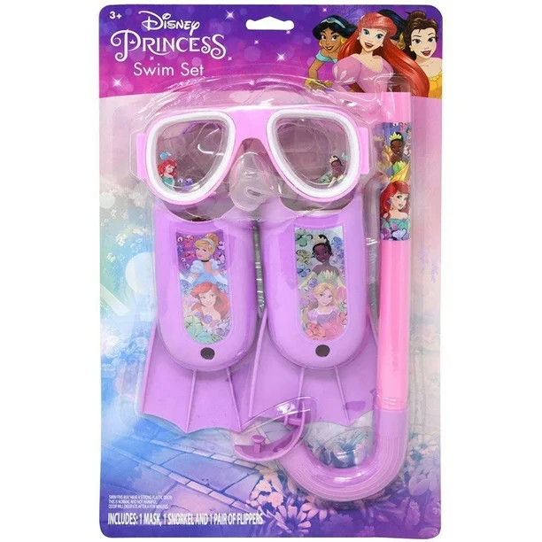 Princess 3 pc Swim Set on Blister Card - Walmart.com | Walmart (US)