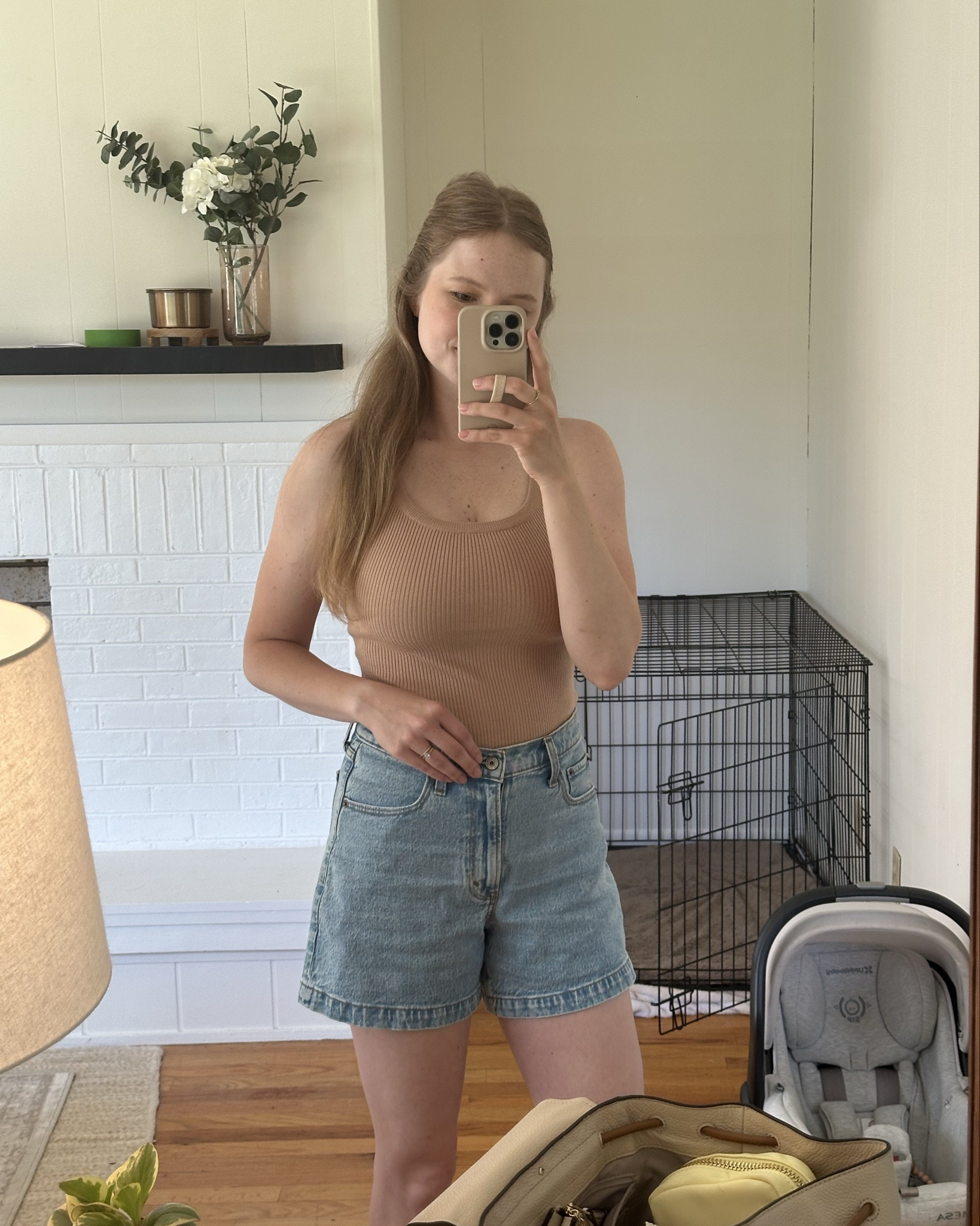 Summer mom uniform 🇺🇸 

Amazon find, denim shorts, tank top, nursing friendly outfit, mom outfit

#LTKFindsUnder50
