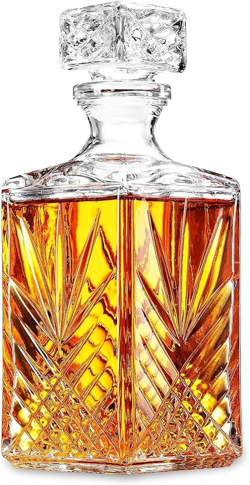 Bormioli Rocco Selecta Collection Whiskey Decanter – Sophisticated 33.75oz Diamond Decanter Wit... | Amazon (US)