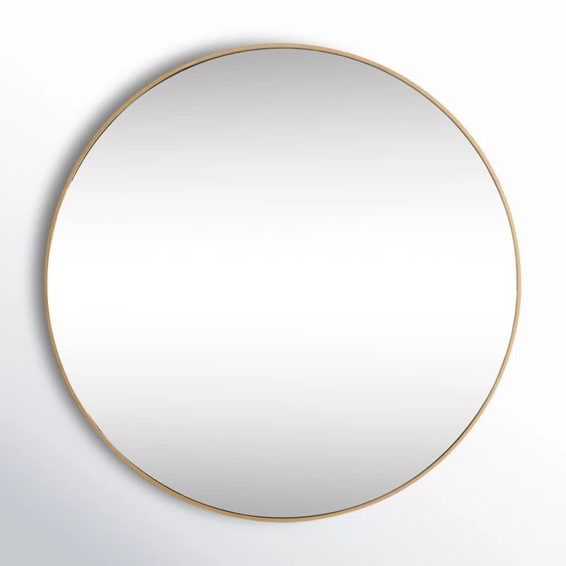 Sabine Metal Round Wall Mirror | Wayfair North America