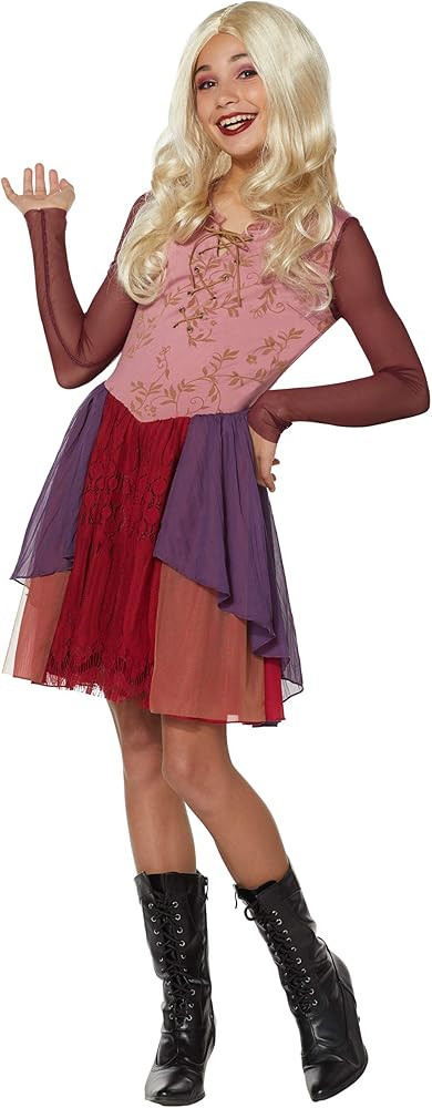 Spirit Halloween Hocus Pocus Tween Sarah Sanderson Dress | Officially Licensed | Group Costume | ... | Amazon (US)