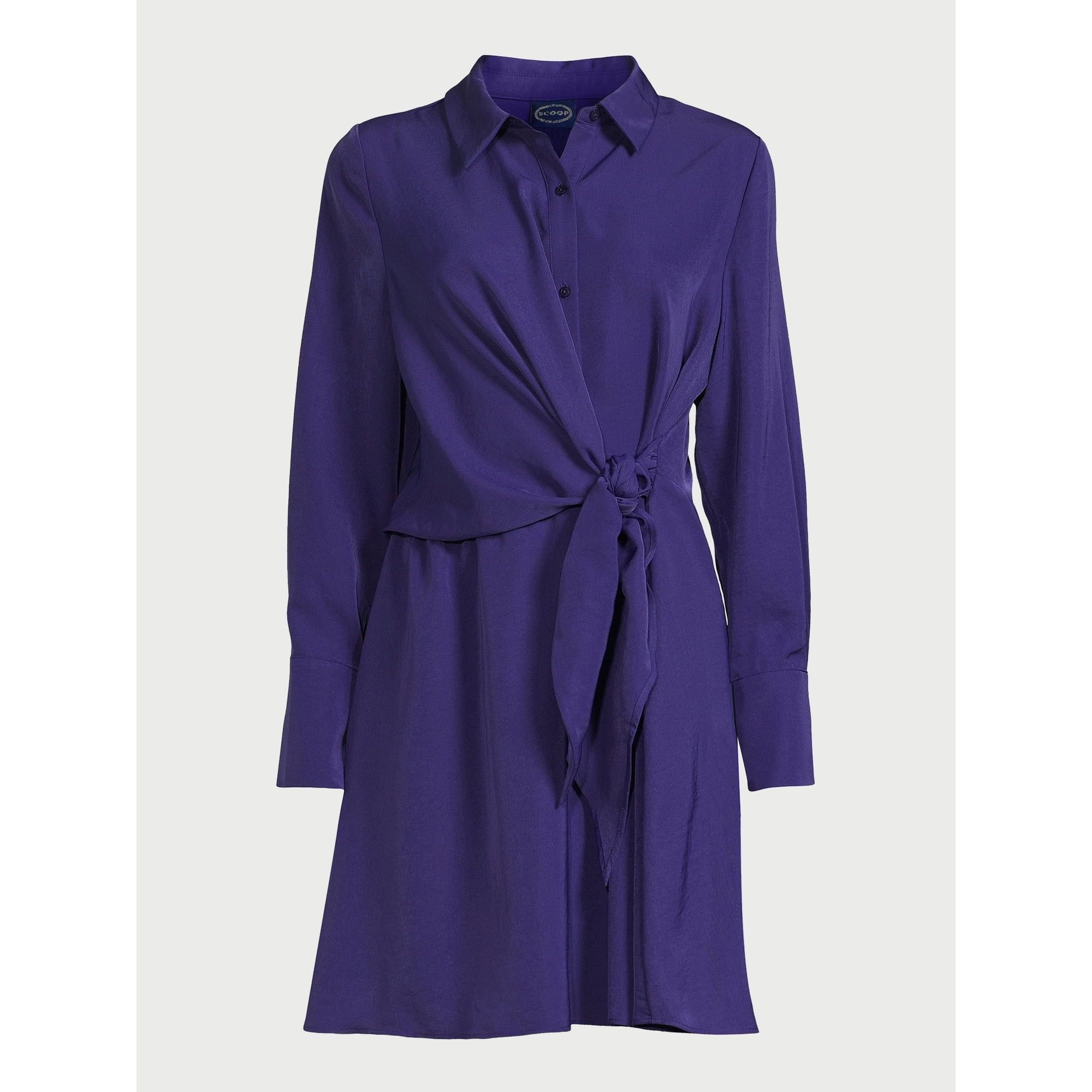 Scoop Women’s Mini Dress with Side Tie, Sizes XS-XXL - Walmart.com | Walmart (US)