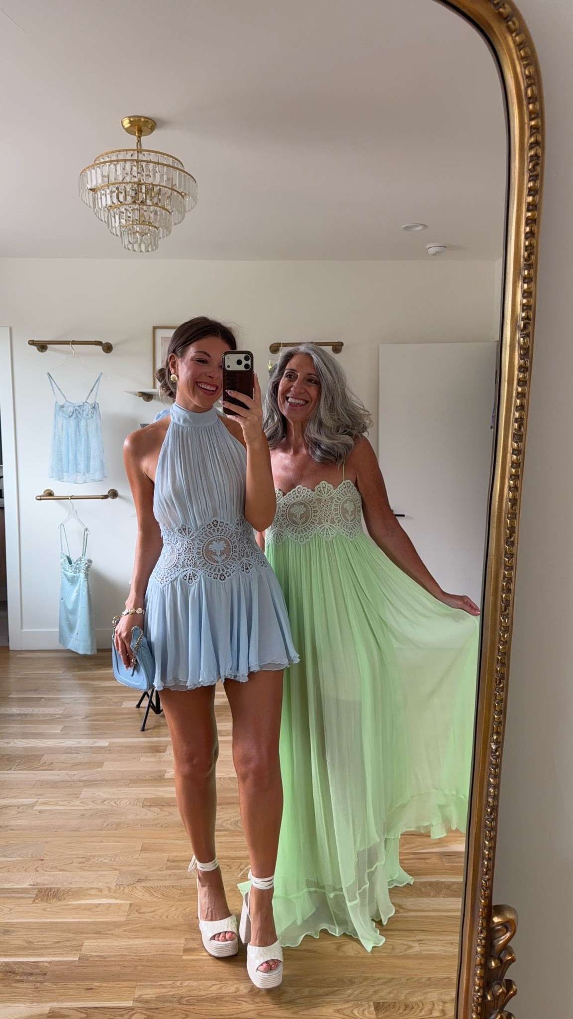 Mom and me summer wedding guest dresses! 💐✨

sizing:
i'm 5'4" and typically wear a small/2.

mom is 5'4" and typically wears a medium/6.

Wedding guest
Formal event
Black tie
Floral
Metallic
Pleated
Mother of the bride
Special occasion

#LTKootd #LTKgrwm #LTKWedding