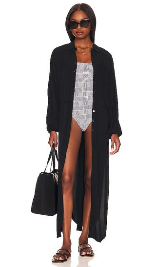 Logan Midi Dress in Black | Revolve Clothing (Global)