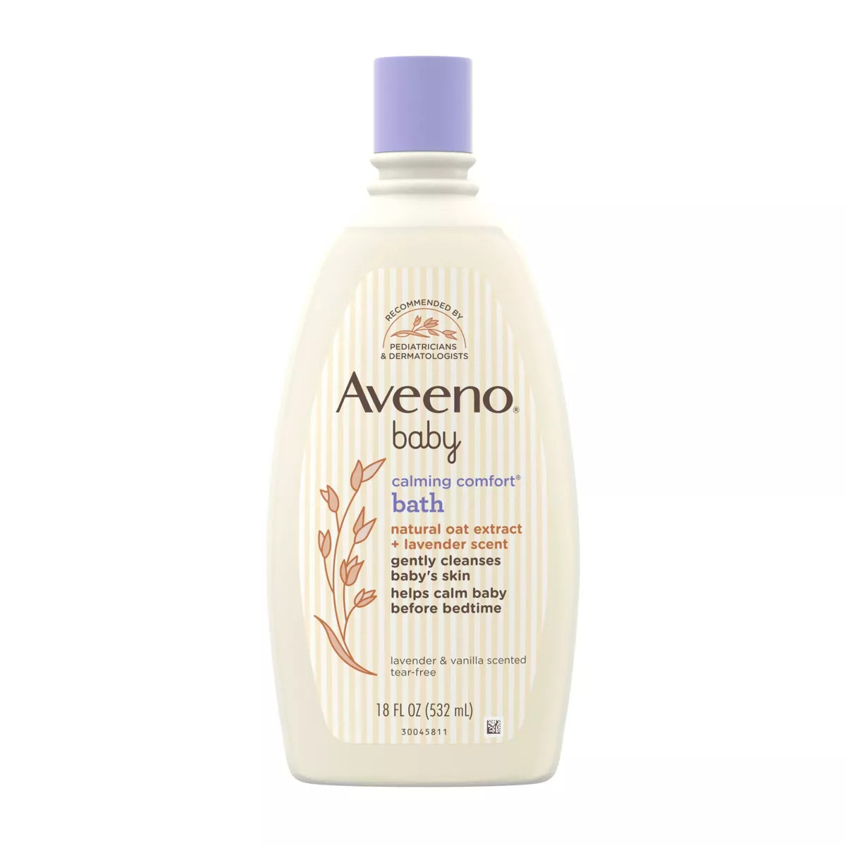 Aveeno Baby Nighttime Calming Comfort Bath, Body & Hair Wash - Lavender and Vanilla Scent - 18 fl... | Target
