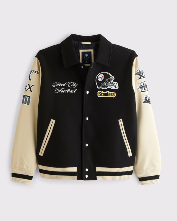 Pittsburgh Steelers Varsity Bomber Jacket | Abercrombie & Fitch (US)