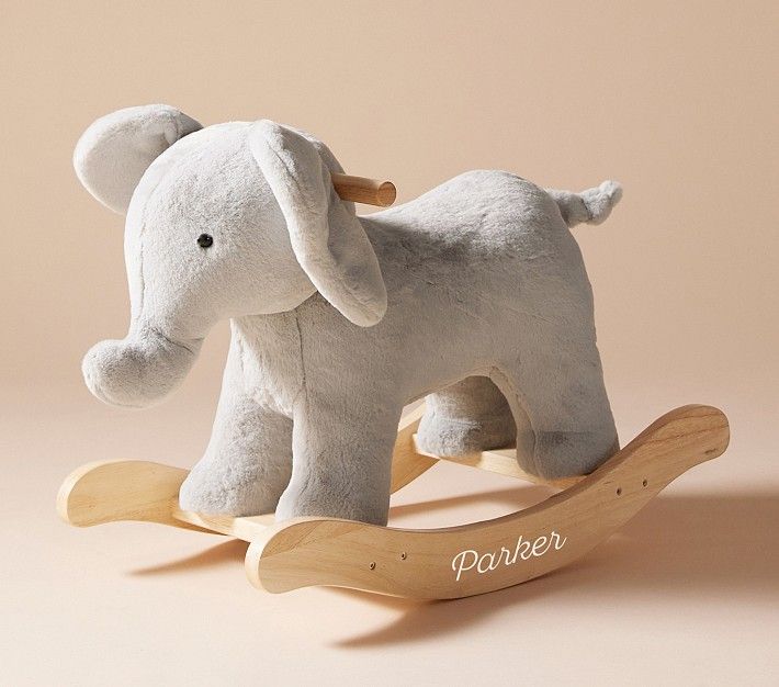 Elephant Critter Plush Nursery Rocker | Pottery Barn Kids