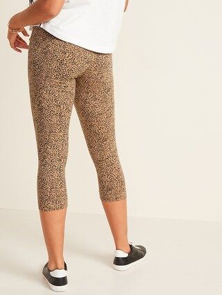 High-Waisted Printed Cropped Leggings | Old Navy (US)