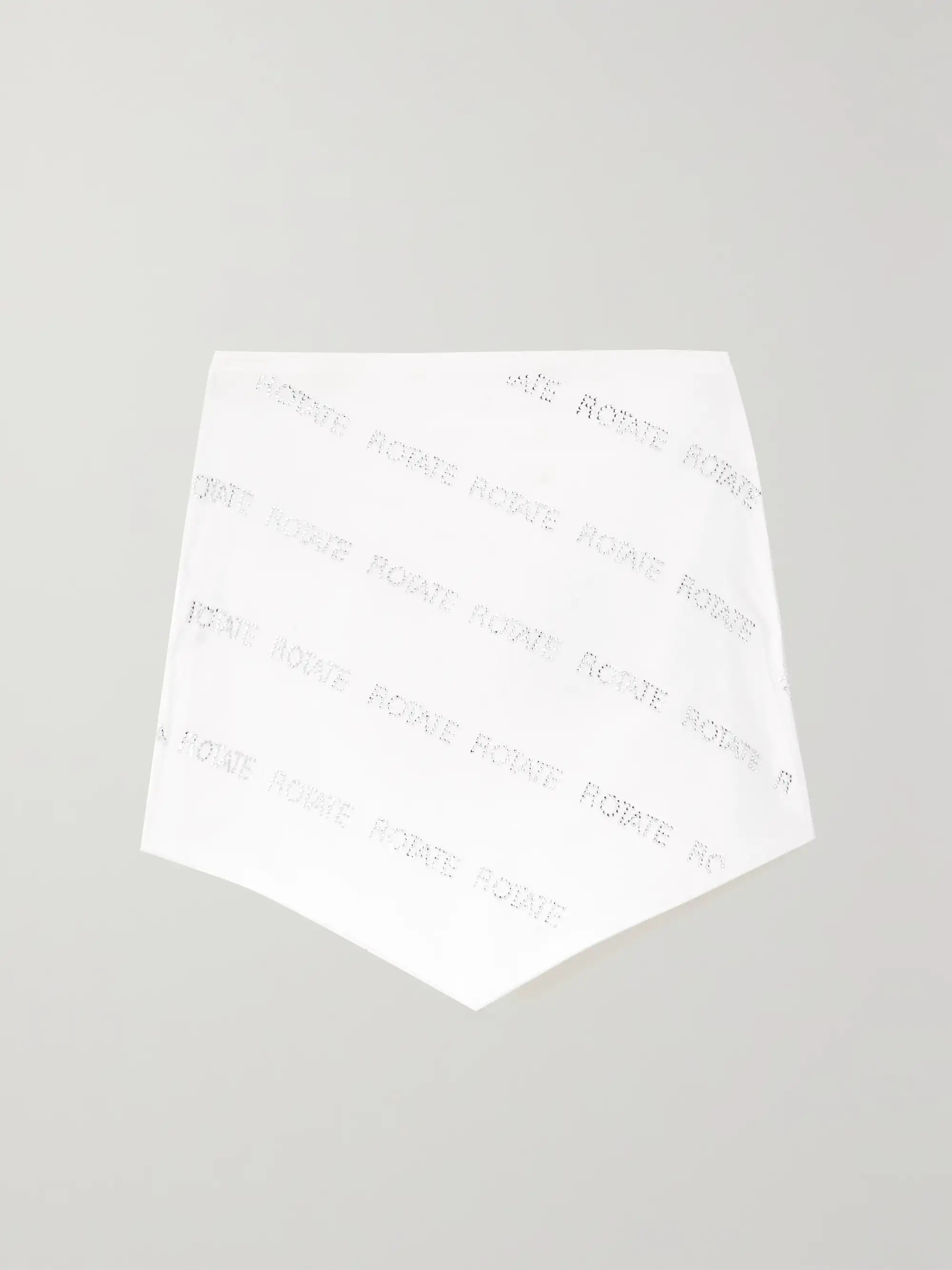 Cropped strapless crystal-embellished cotton-poplin top | NET-A-PORTER (UK & EU)