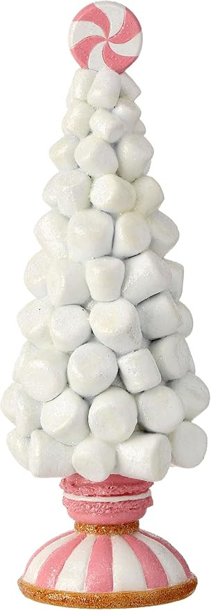 One Holiday Way 12-Inch Whimsical Pastel Pink & White Marshmallow Gingerbread Christmas Tree Deco... | Amazon (US)