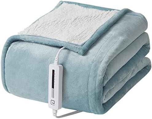 EHEYCIGA Heated Blanket Electric Blanket Throw - Heating Blanket with 5 Heating Levels & 4 Hours Aut | Amazon (US)