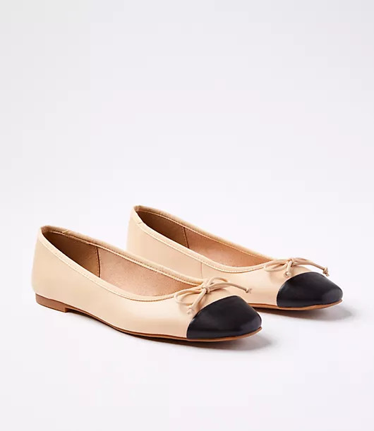 Loft Soft Cap Toe Ballet Flats | LOFT
