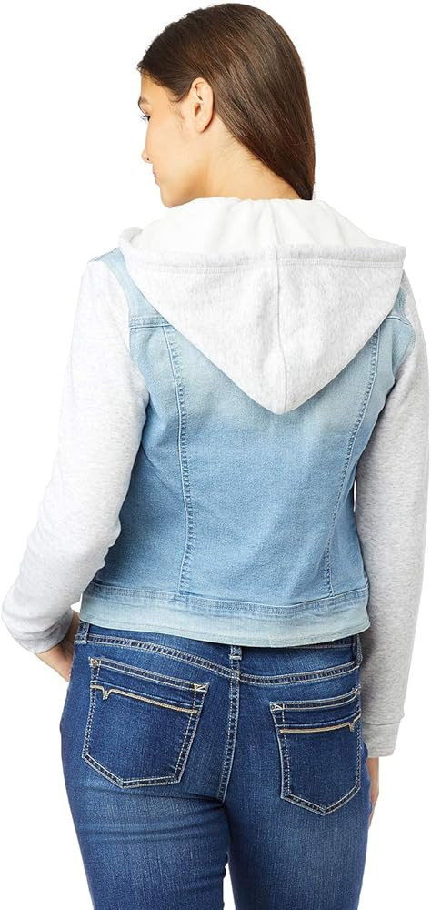 WallFlower Women's Dreamer Denim Jackets Juniors (Standard and Plus) | Amazon (US)