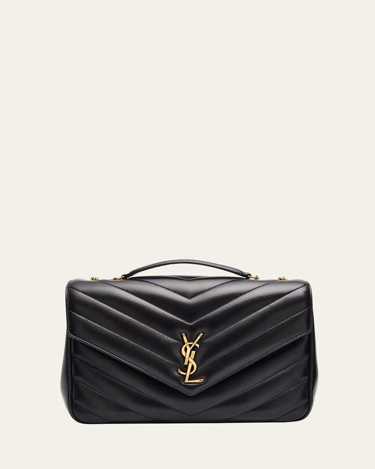 Loulou Large YSL Chain Shoulder Bag in Quilted Leather | Bergdorf Goodman