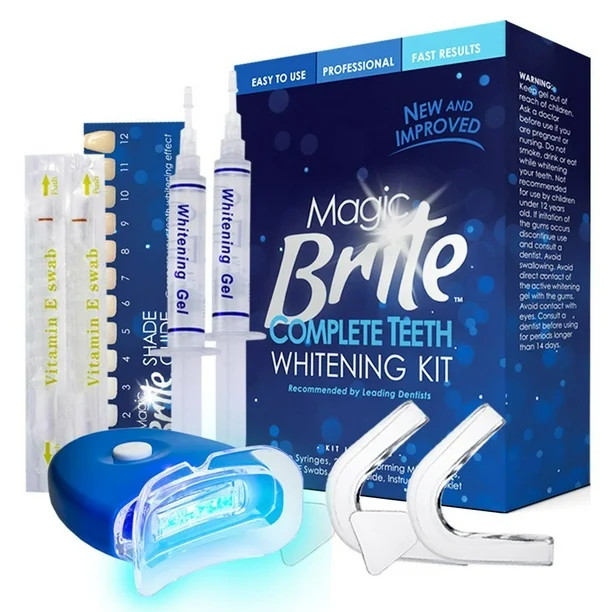 MagicBrite Complete Teeth Whitening Kit At Home Whitening - Walmart.com | Walmart (US)