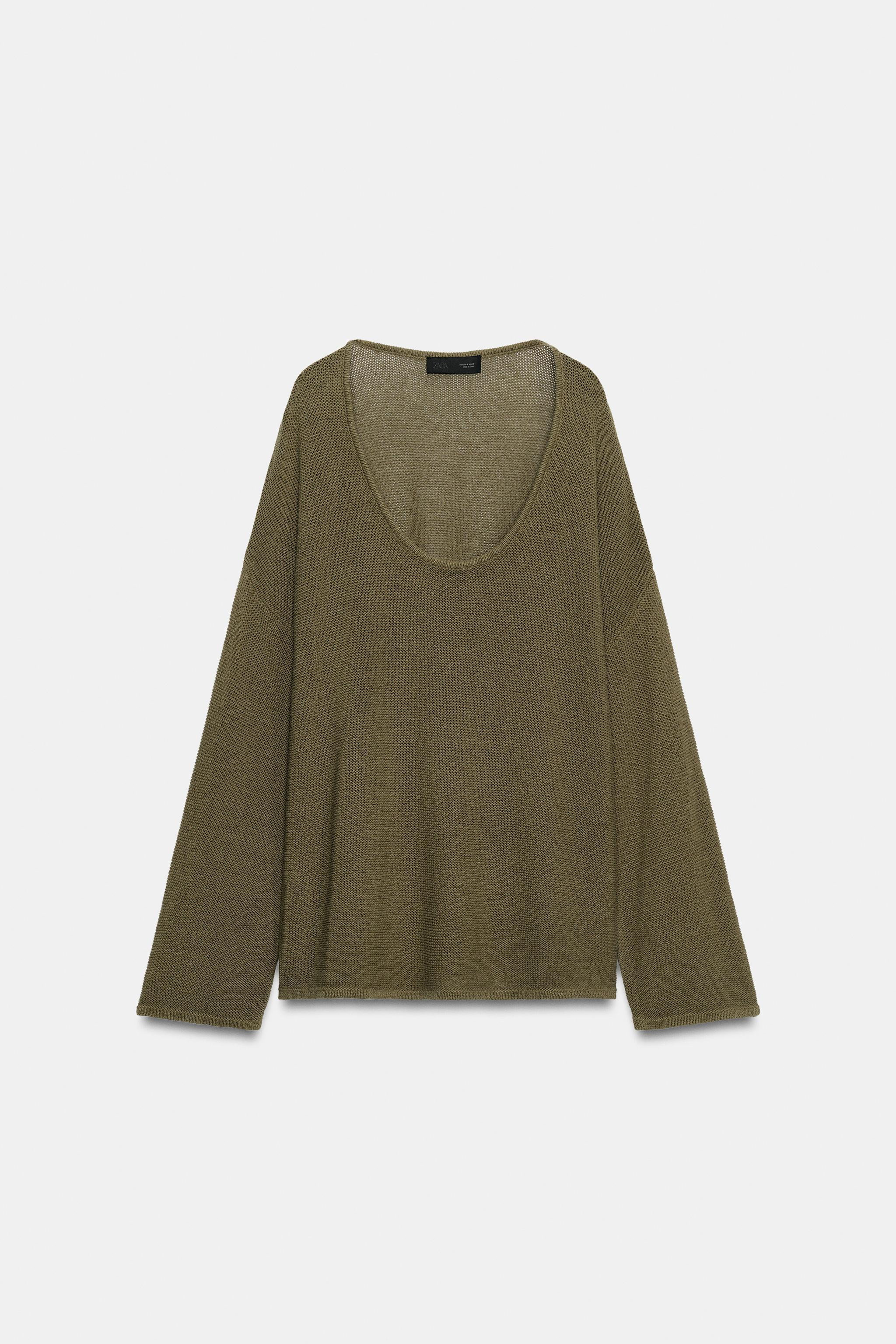 ROUND NECK KNIT JUMPER | Zara UK
