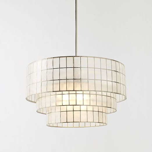 Capiz Tiered Chandelier (24") | West Elm (US)