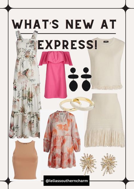 Here’s what I’m eying at Express right now! I definitely want the fringe skirt and sweater top! Adds to cart!!

Concert / Nashville / Taylor Swift Concert / Vacation / Resort Wear / Office wear / work wear / earrings / bangles / off shoulder 

#LTKFind #LTKcurves #LTKstyletip