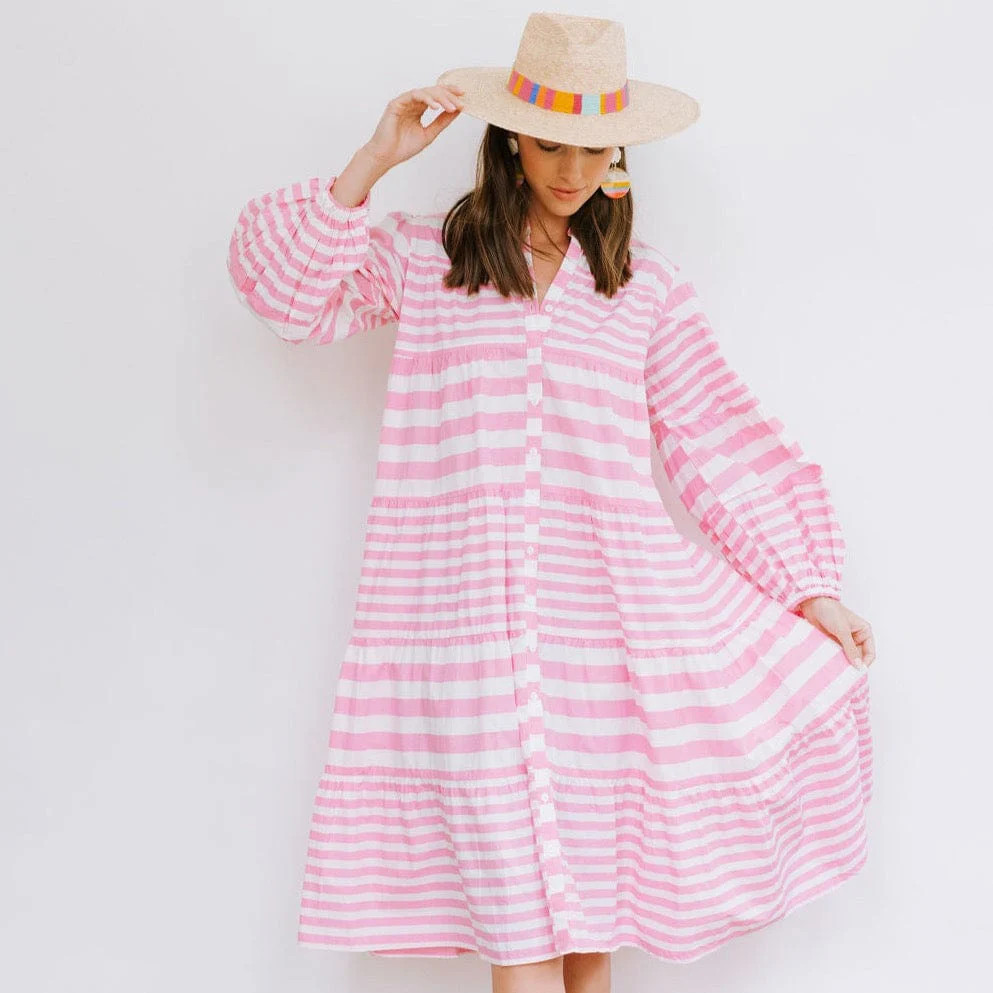Duval Stripe Anna Dress | Sunshine Tienda