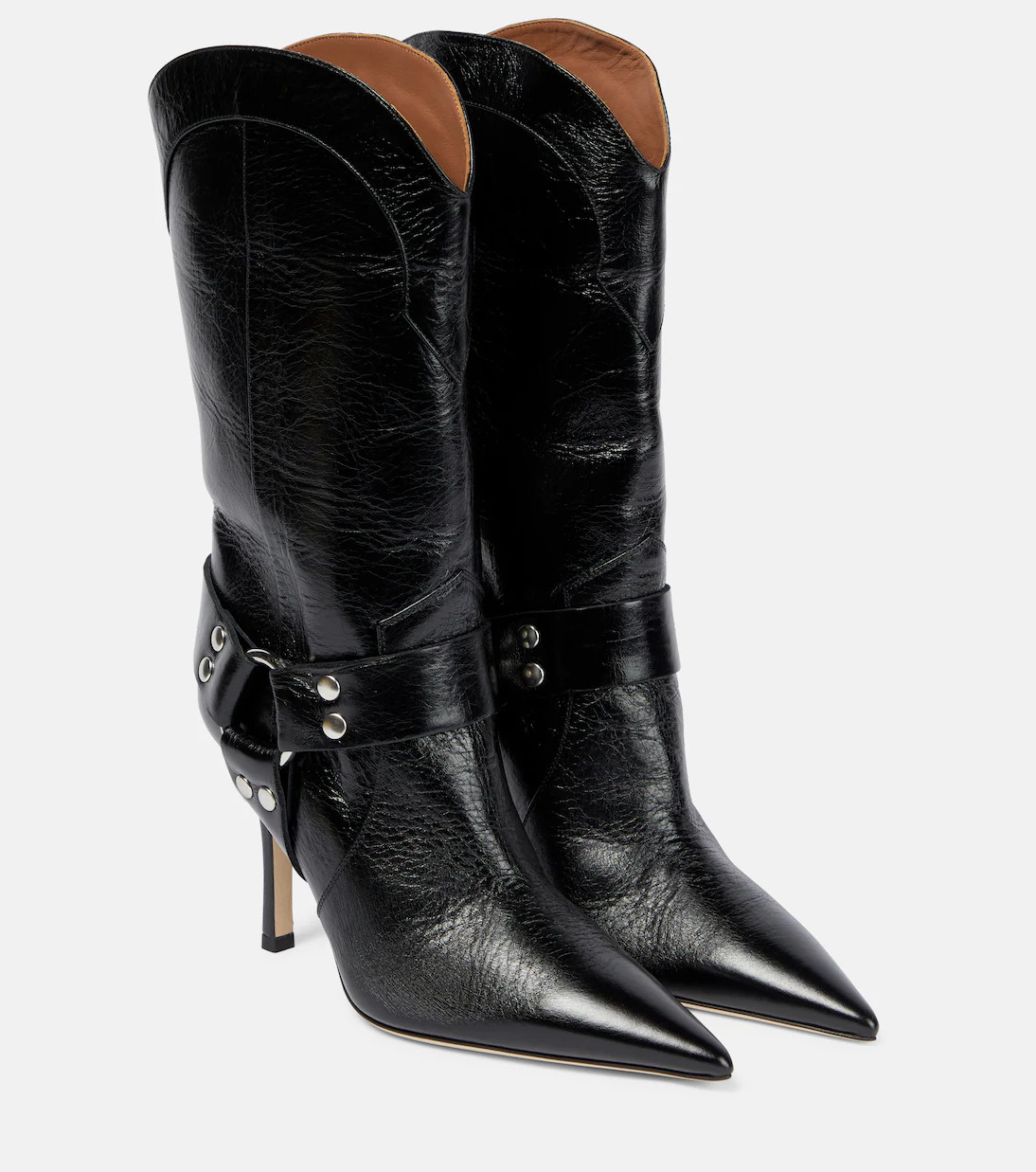 June leather mid-calf boots | Mytheresa (US/CA)