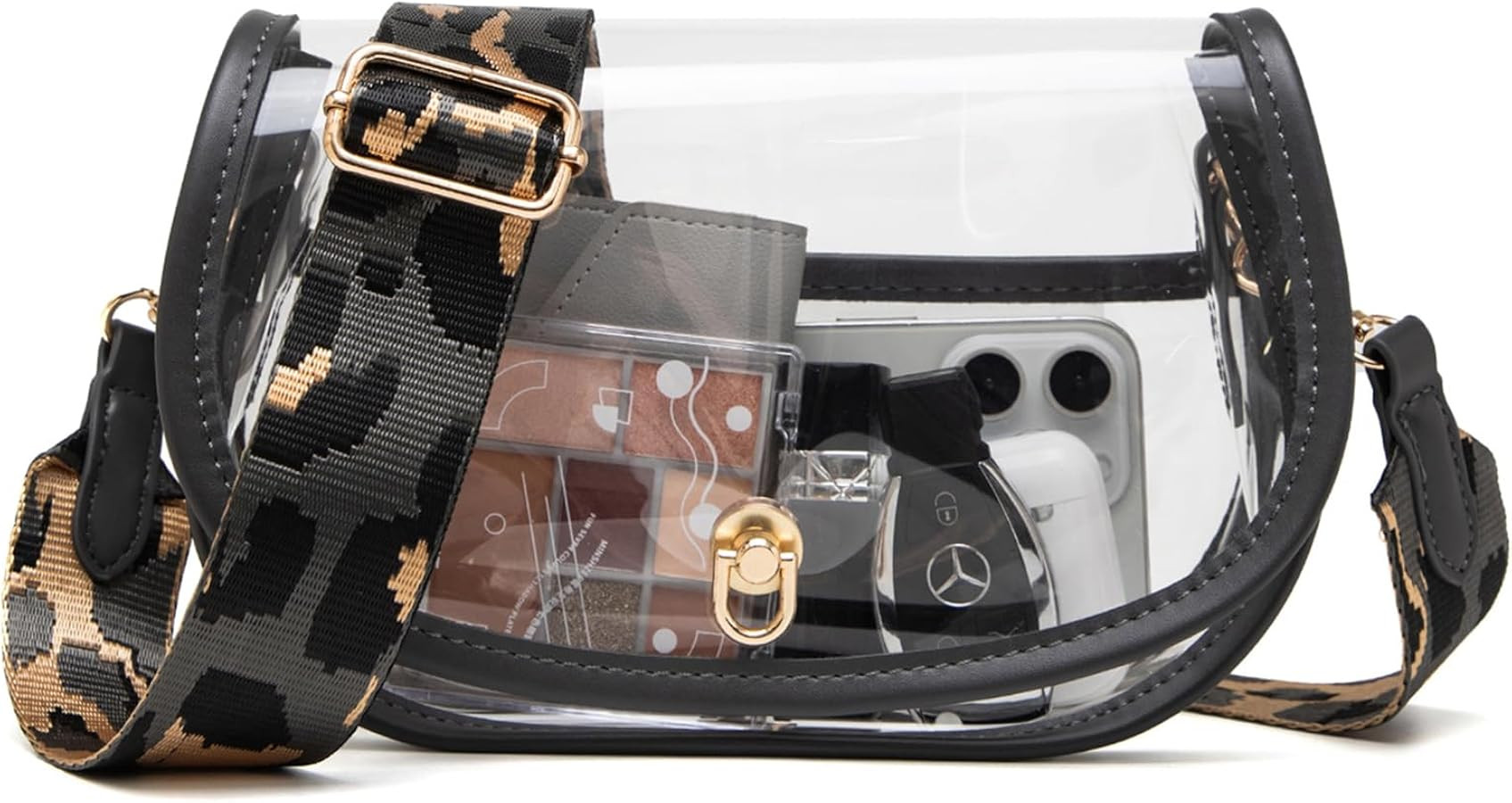 Clear Crossbody Bag Stadium Approved for Women，clear Bags for Stadium Events,clear Purse for Co... | Amazon (US)